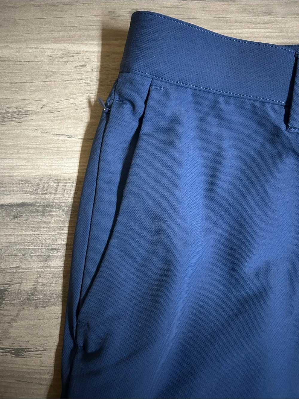 Banana Republic Men's 36x29 Flat Front Stretch Tech Pants Blue Slim